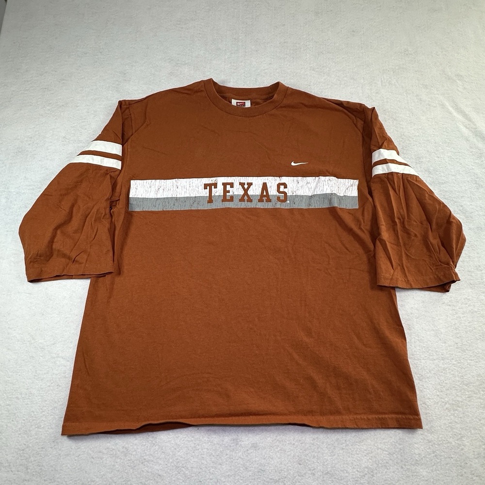 Vintage Nike Texas Longhorns Shirt Men's Large Y2K